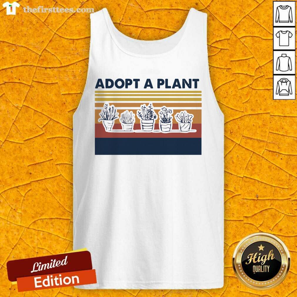 Beautiful Adopt A Plant Vintage Retro Shirt