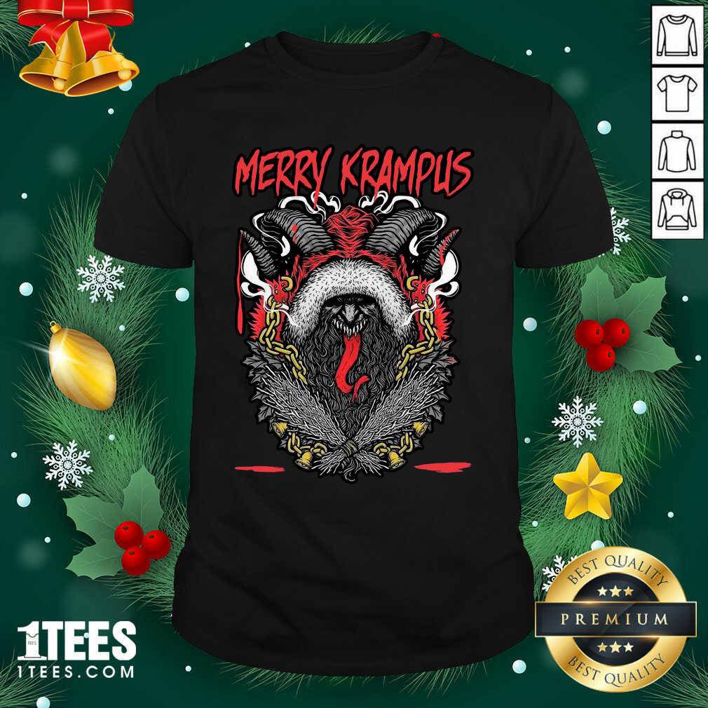 Beauty Merry Krampus Christmas Psychobilly Shirt