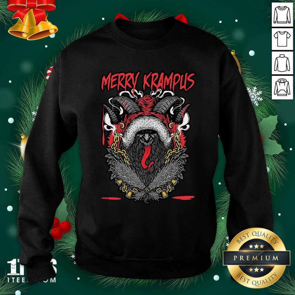 Beauty Merry Krampus Christmas Psychobilly Shirt