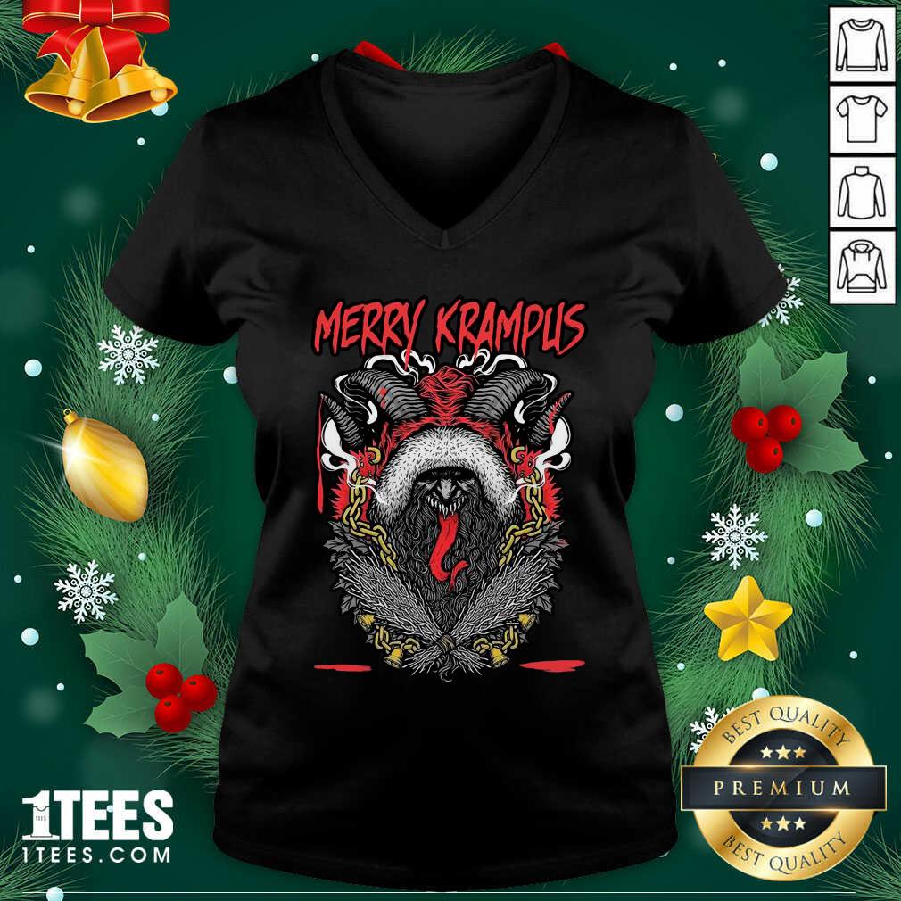 Beauty Merry Krampus Christmas Psychobilly Shirt