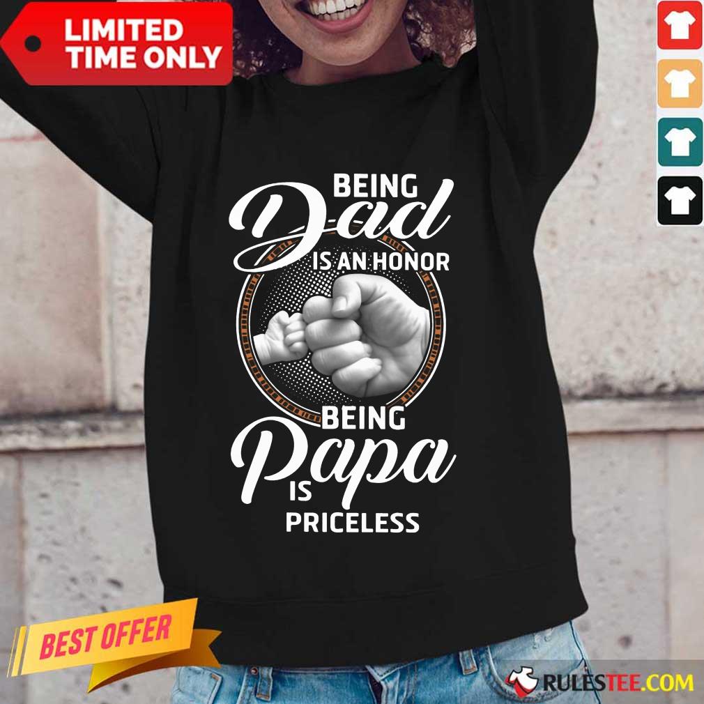 Being Dad Papa Is Priceless Father’s Day Shirt