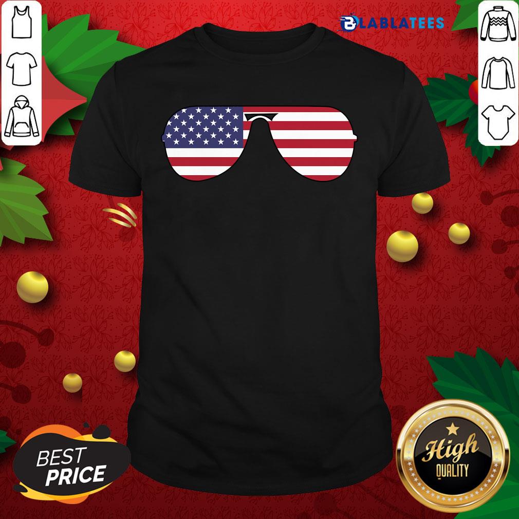 Better Biden Aviator Sunglasses Patriotic USA Flag 2020 Shirt