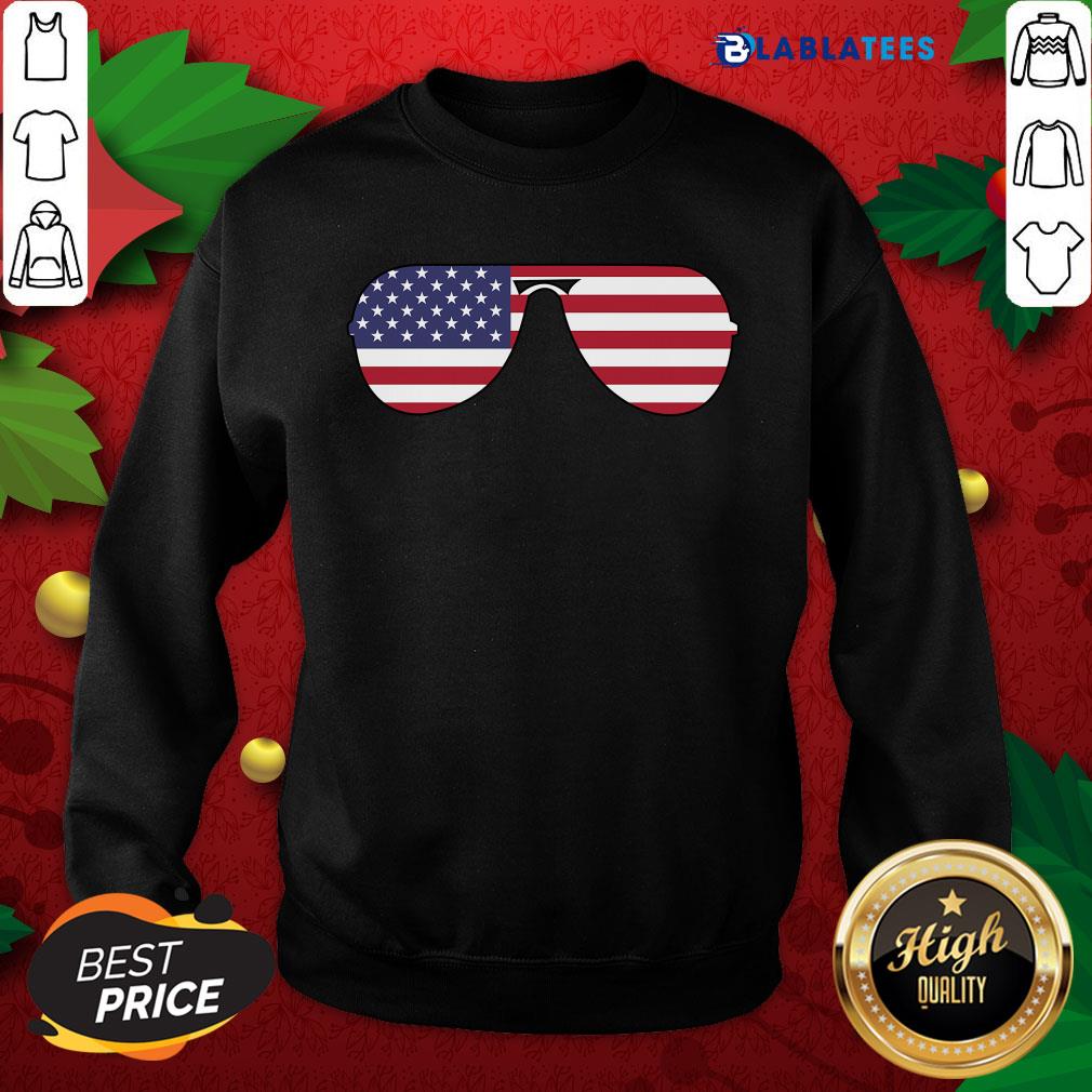 Better Biden Aviator Sunglasses Patriotic USA Flag 2020 Shirt