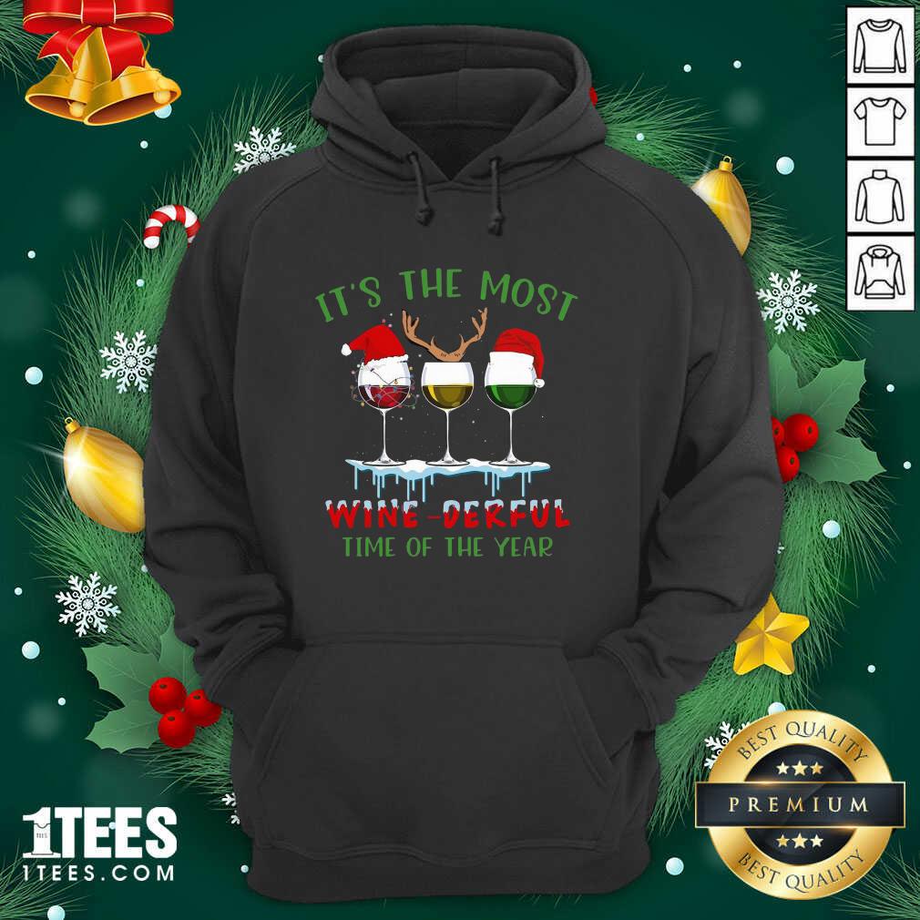 Better Its The Most Wine Derful Time Of The Year Merry Christmas Light Shirt