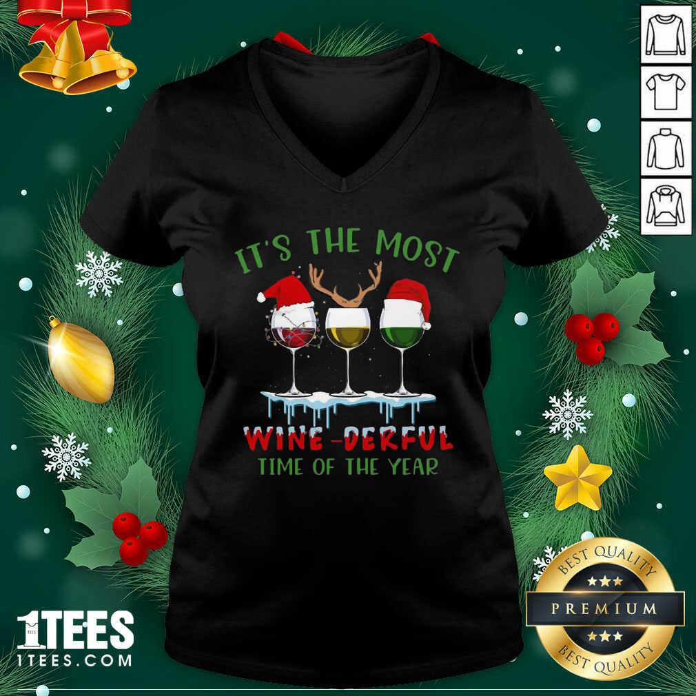 Better Its The Most Wine Derful Time Of The Year Merry Christmas Light Shirt