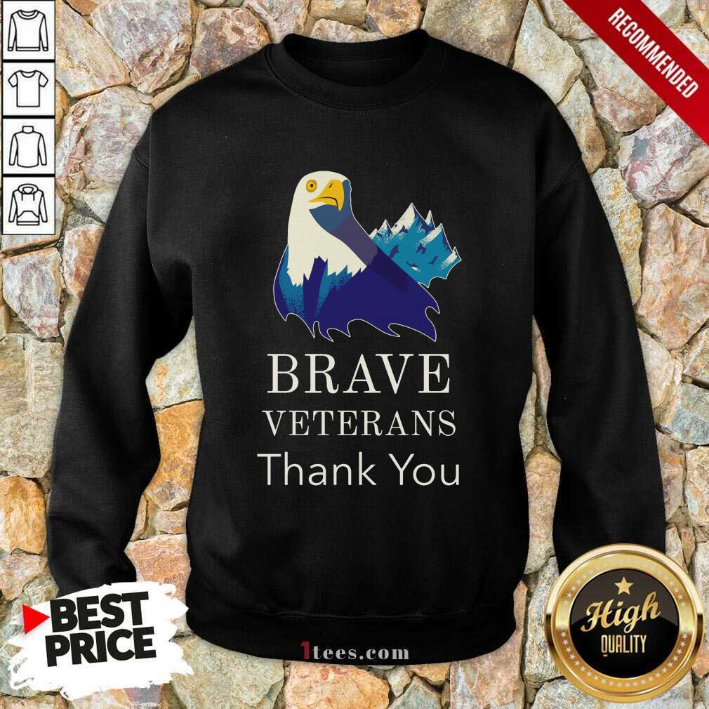 Brave Veterans Thank You Eagle Shirt