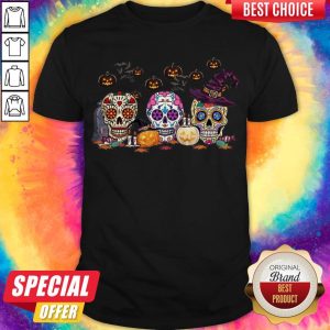 Official Skull Witch Pumpkin Halloween Shirt