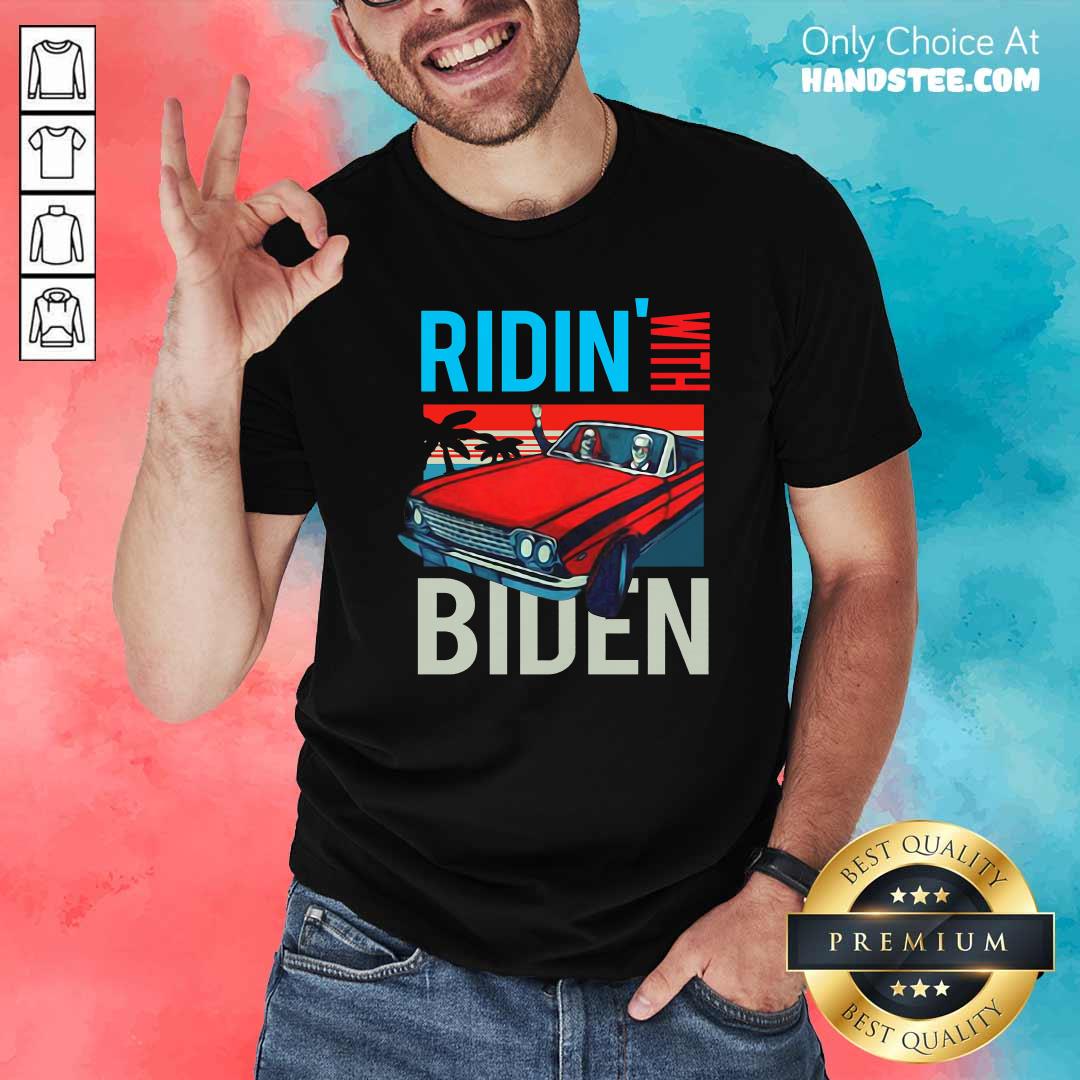 Car Riding With Biden Kamala Harris Joe Biden Vintage Retro Shirt