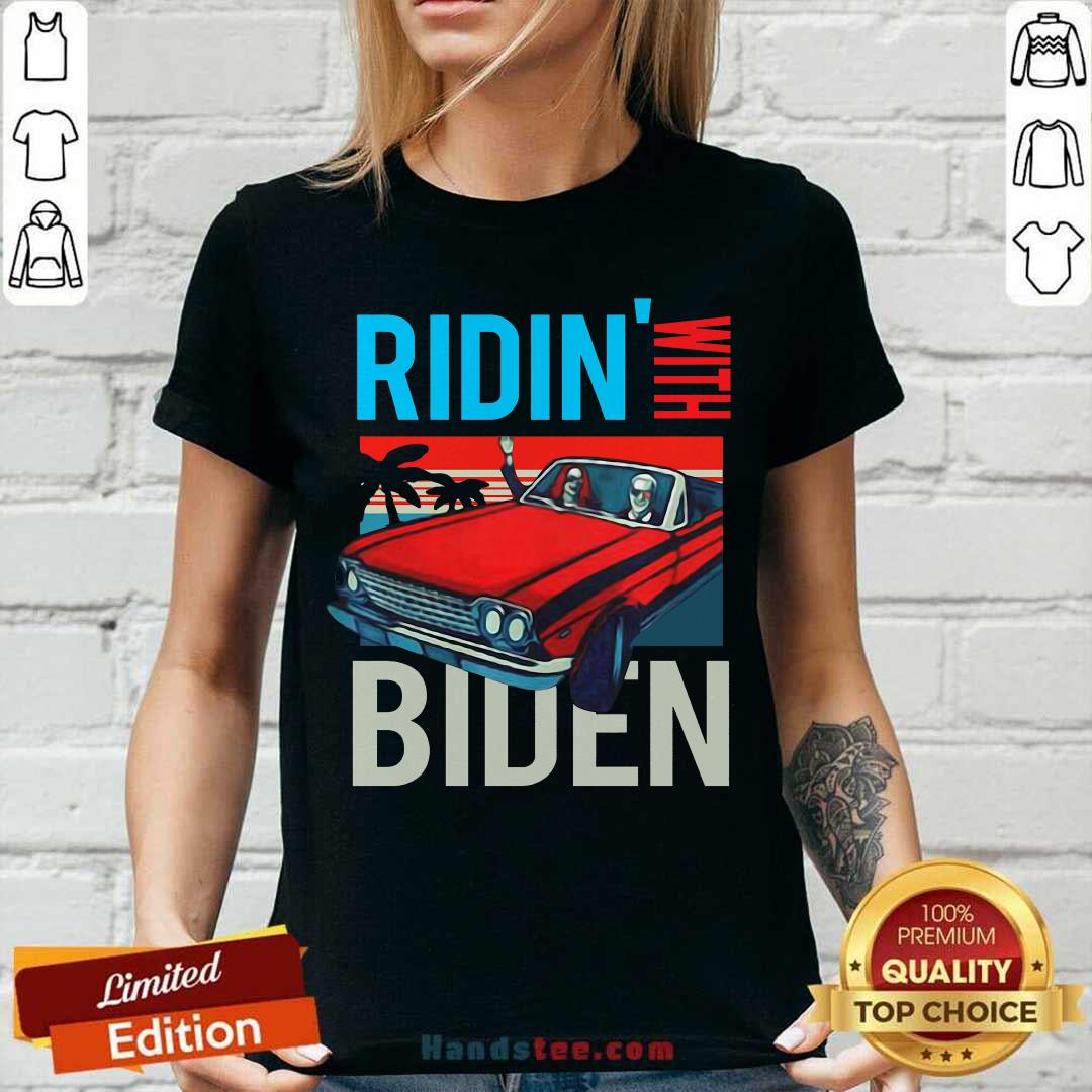Car Riding With Biden Kamala Harris Joe Biden Vintage Retro Shirt