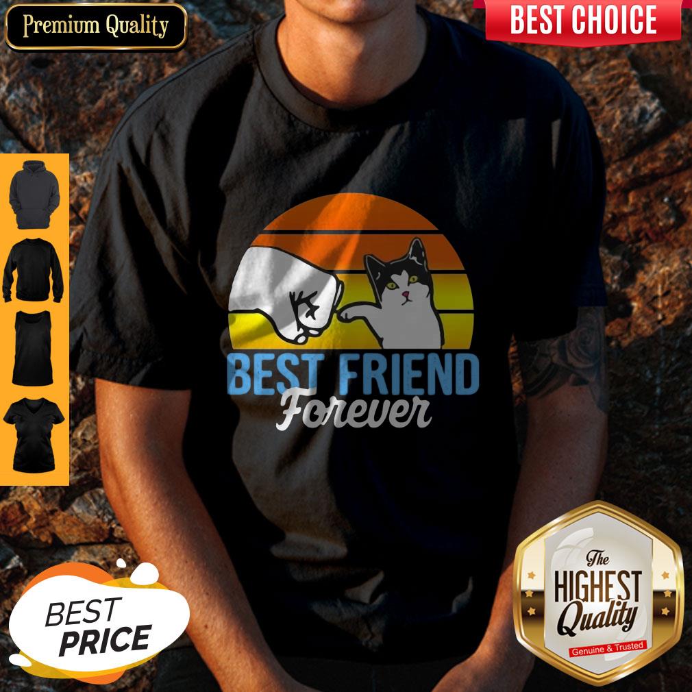 Cat Best Friend Forever Vintage Retro Shirt
