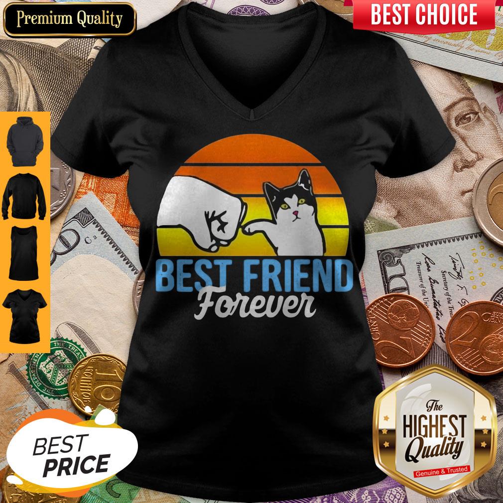 Cat Best Friend Forever Vintage Retro Shirt