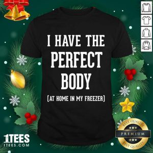 Happy I Have The Perfect Body At Home In My Freezer Shirt