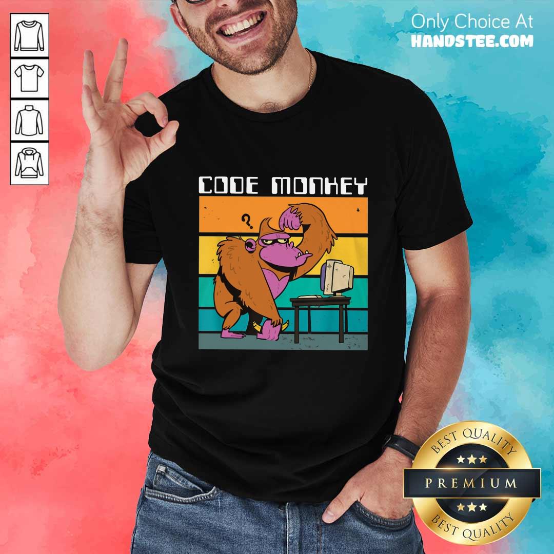 Code Monkey Gorilla Shirt