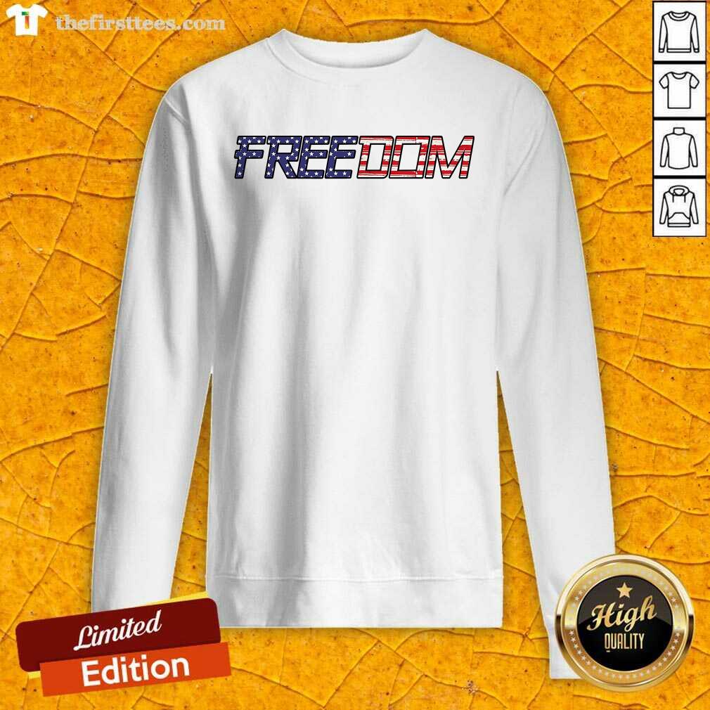 Colorful American Flag Patriotic Freedom Shirt