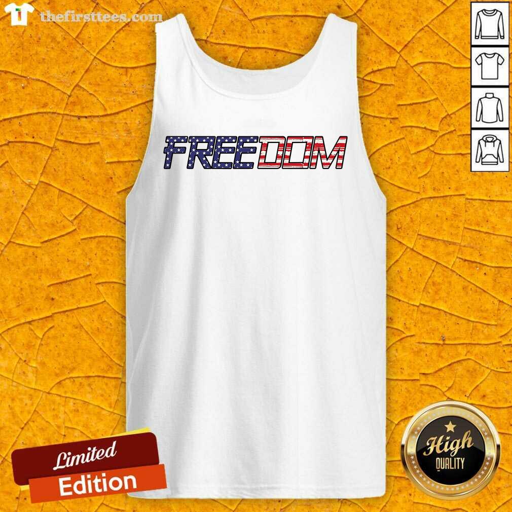 Colorful American Flag Patriotic Freedom Shirt