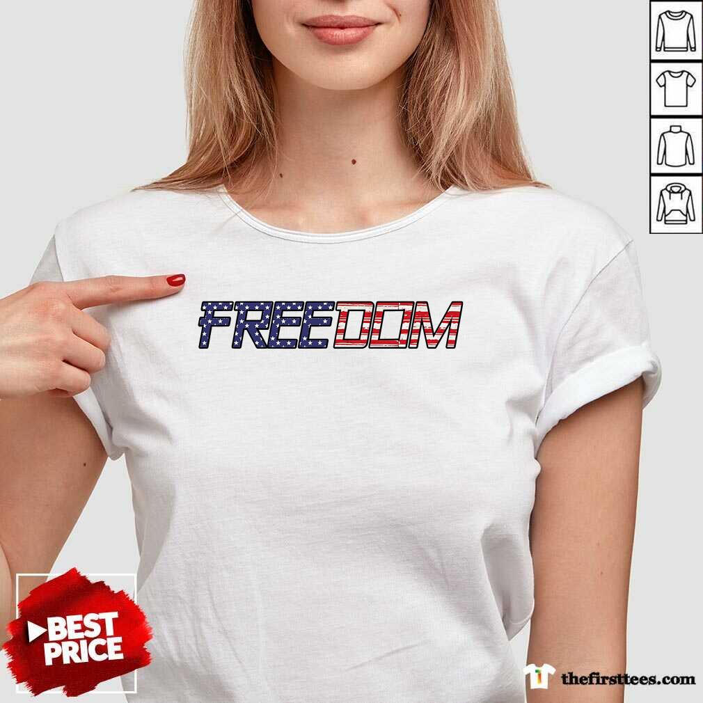 Colorful American Flag Patriotic Freedom Shirt
