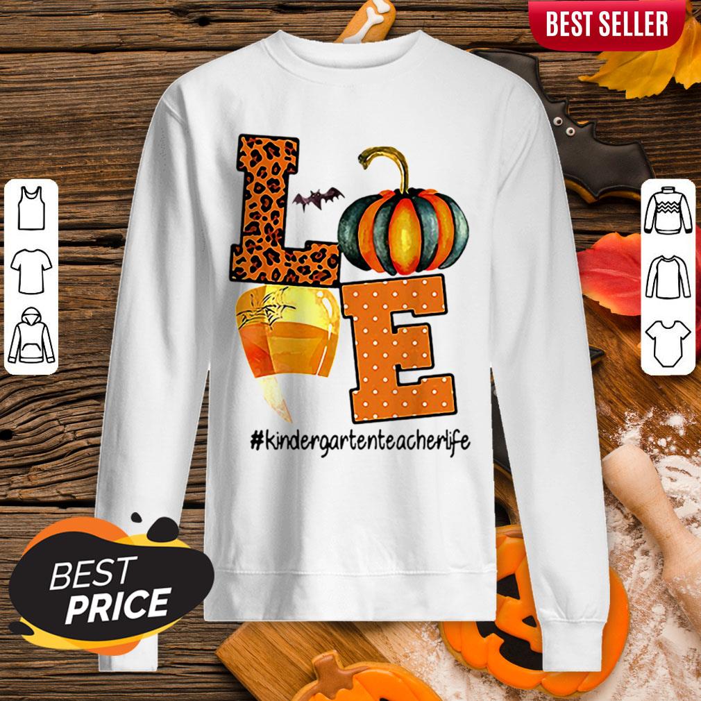 Colorful Love Kindergarten Teacher Life Halloween Shirt