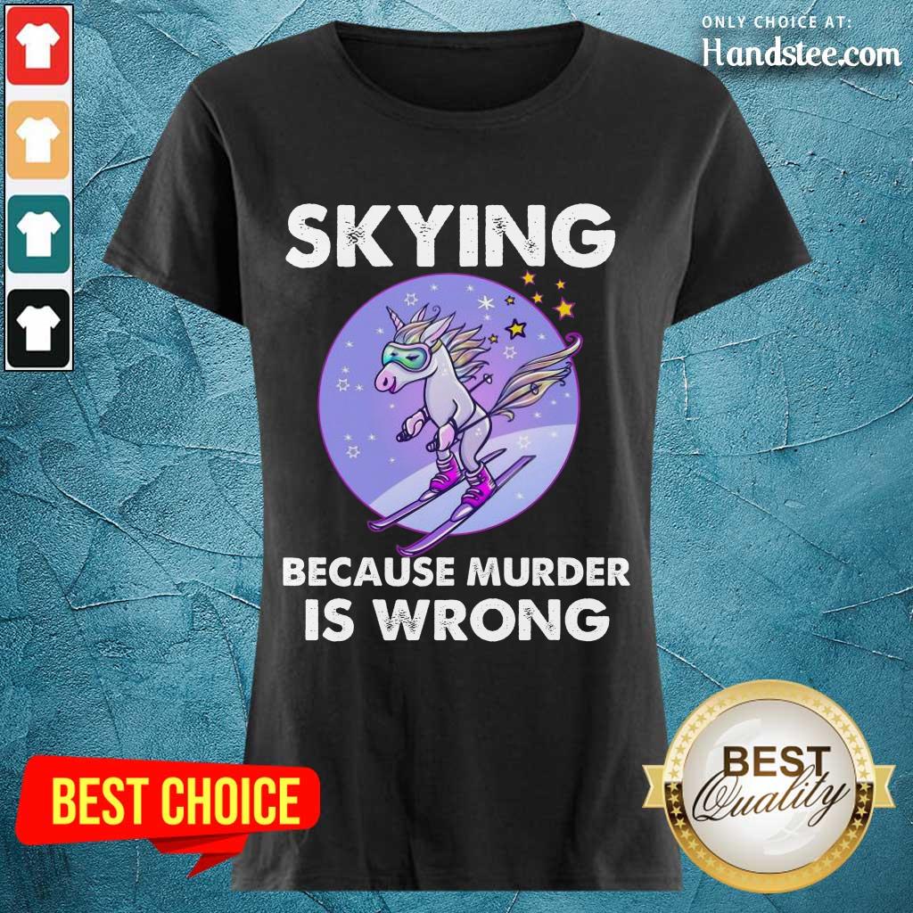 Confident Unicorn Skiing Shirt
