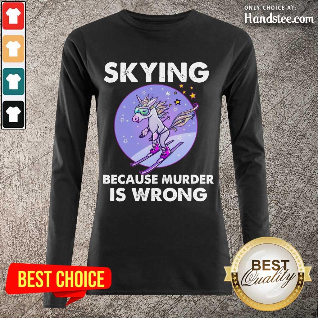 Confident Unicorn Skiing Shirt