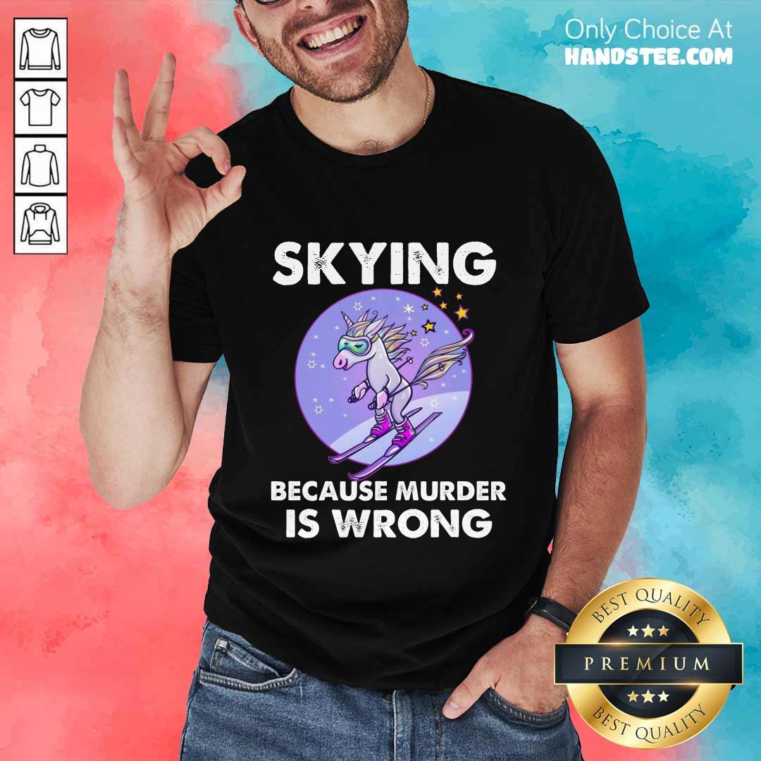 Confident Unicorn Skiing Shirt
