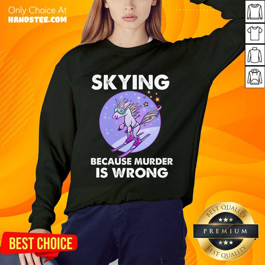 Confident Unicorn Skiing Shirt