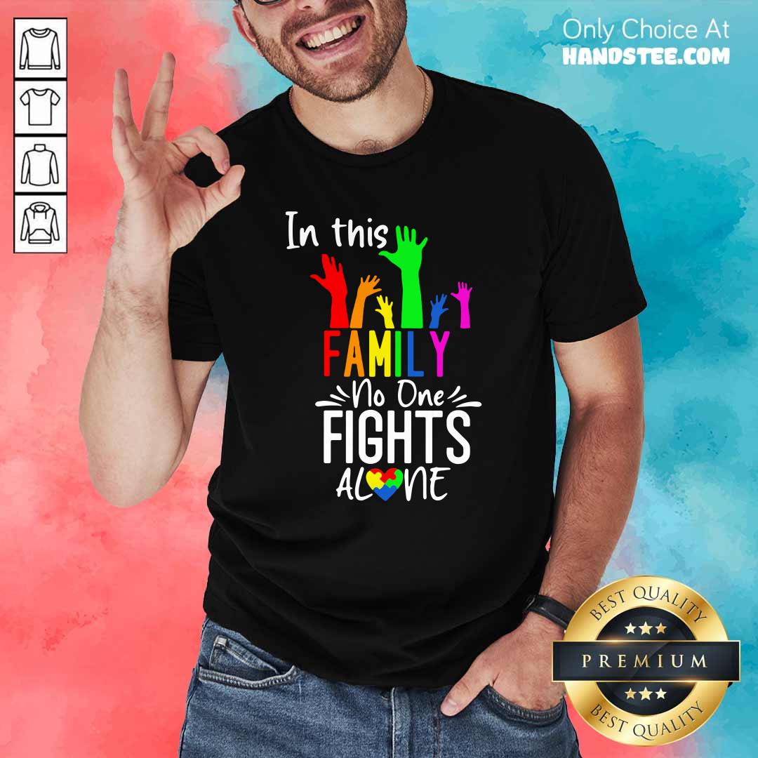 Cool No One Fights Alone LGBT 22 Shirt
