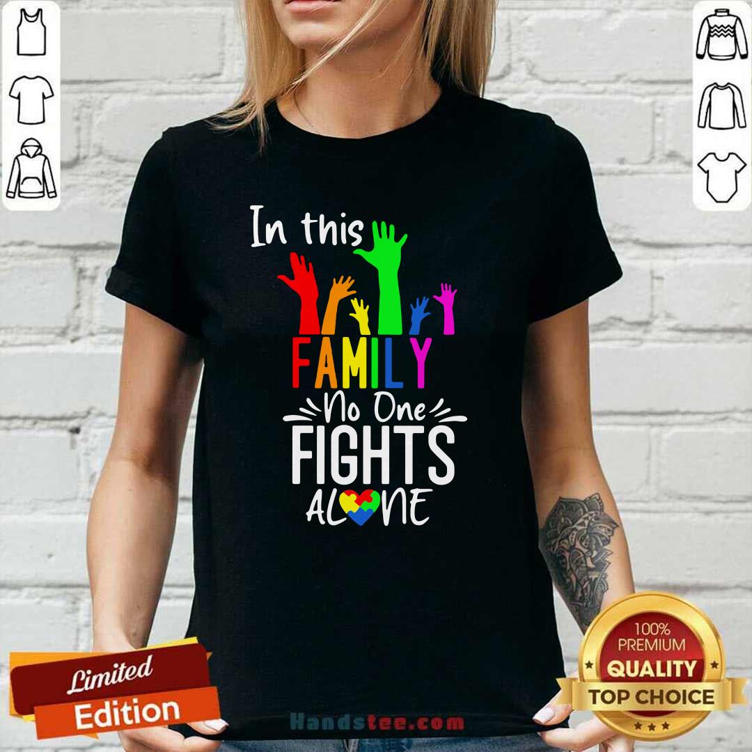 Cool No One Fights Alone LGBT 22 Shirt