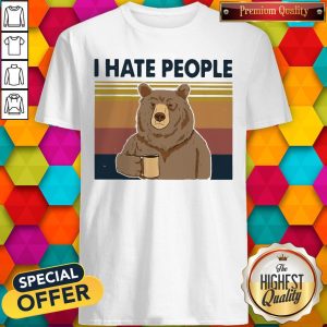 Good Beer Drink Coffee I Hate People Vintage Shirt