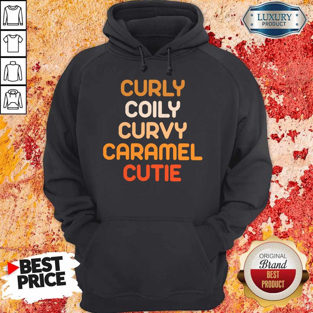 Curly Coily Curvy Caramel Cutie BLM Shirt