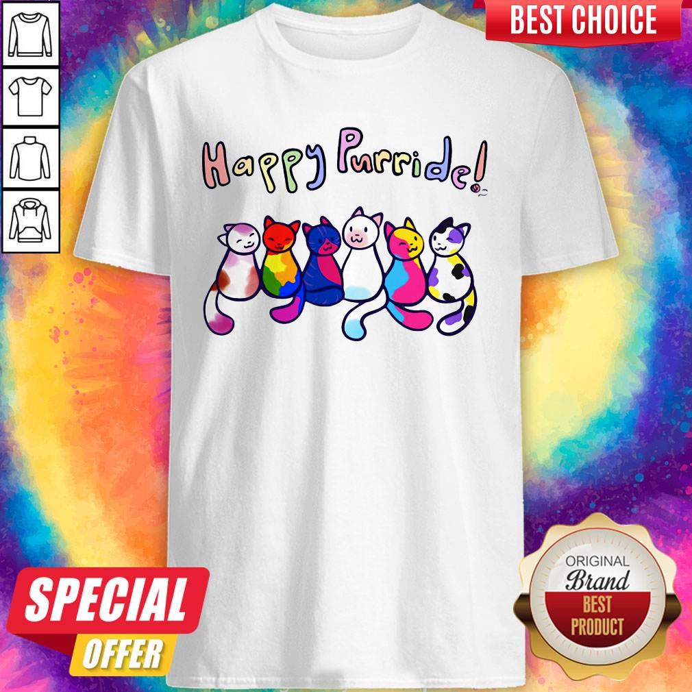 Cute Cats Happy Purride Shirt
