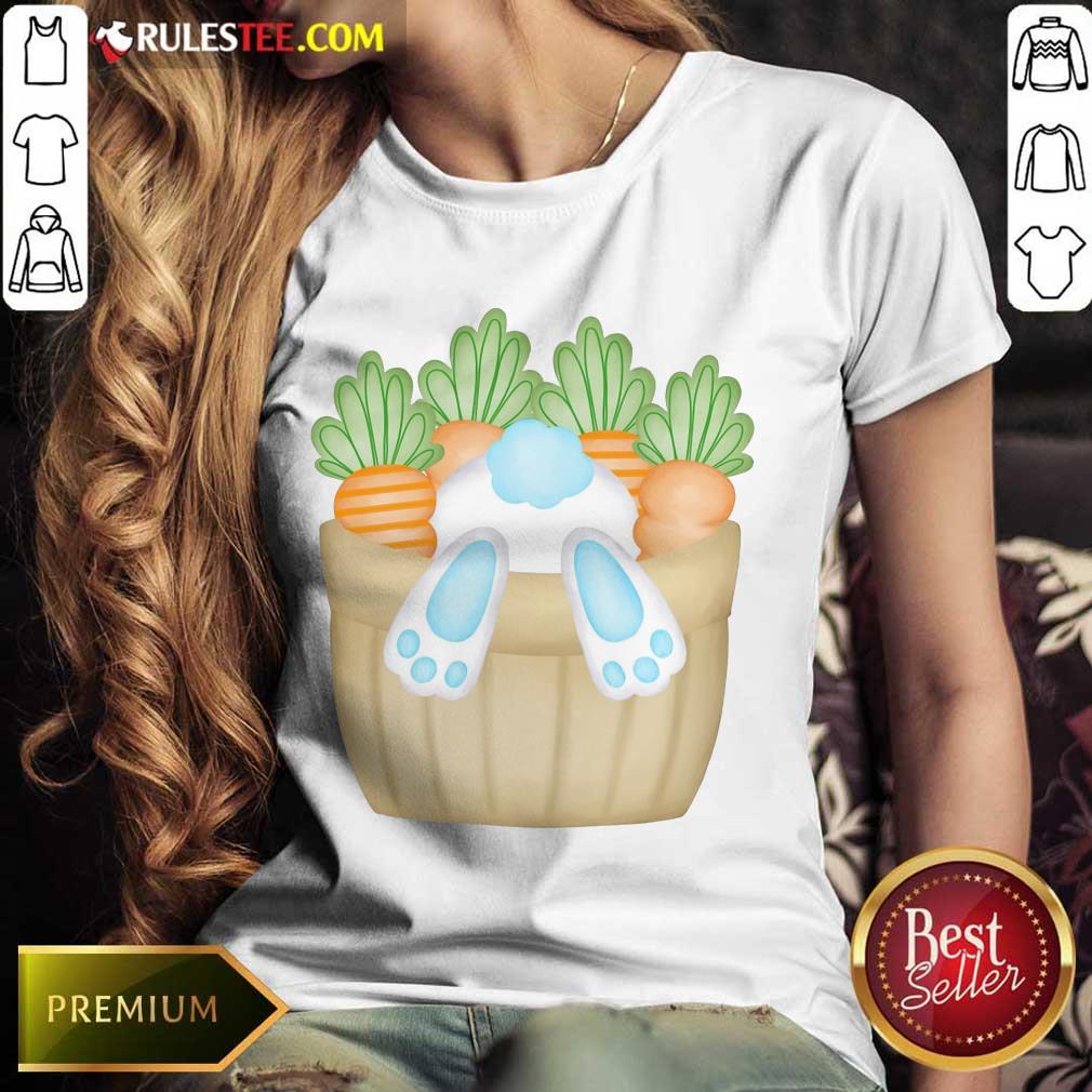 Cute Easter Bunny Cottontail Carrot Basket Shirt