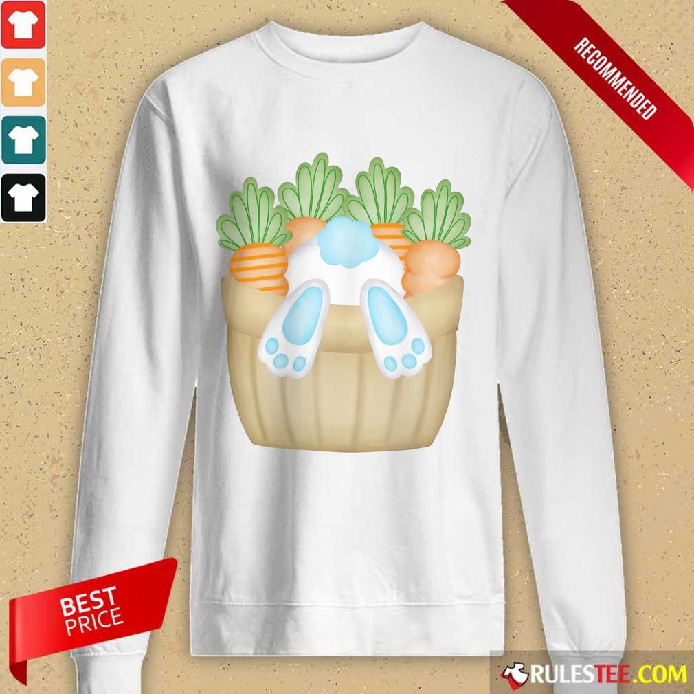 Cute Easter Bunny Cottontail Carrot Basket Shirt