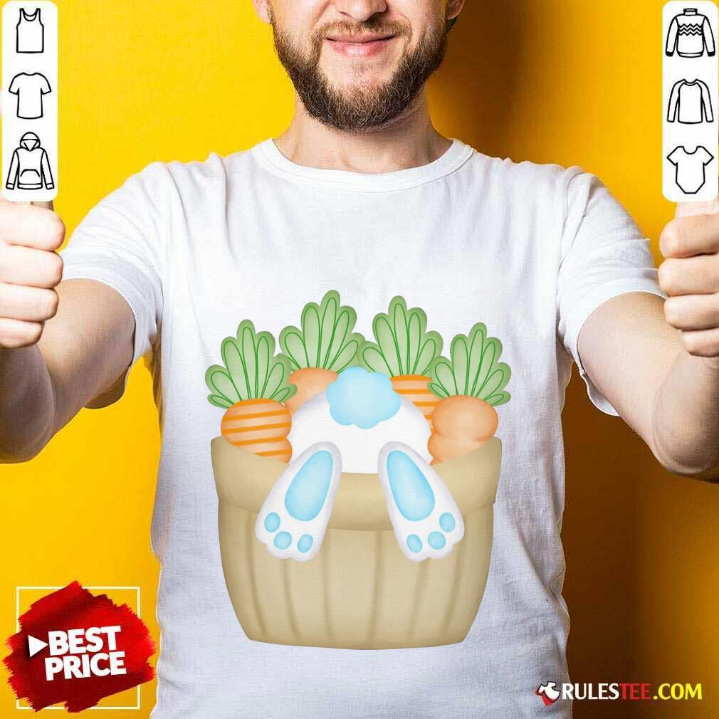Cute Easter Bunny Cottontail Carrot Basket Shirt