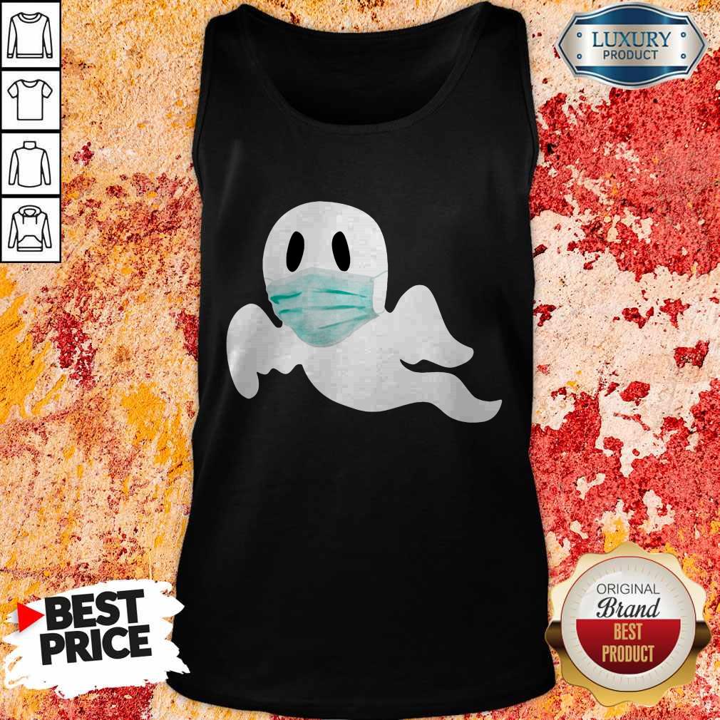 Cute Ghost Wear Mask Halloween Shirt