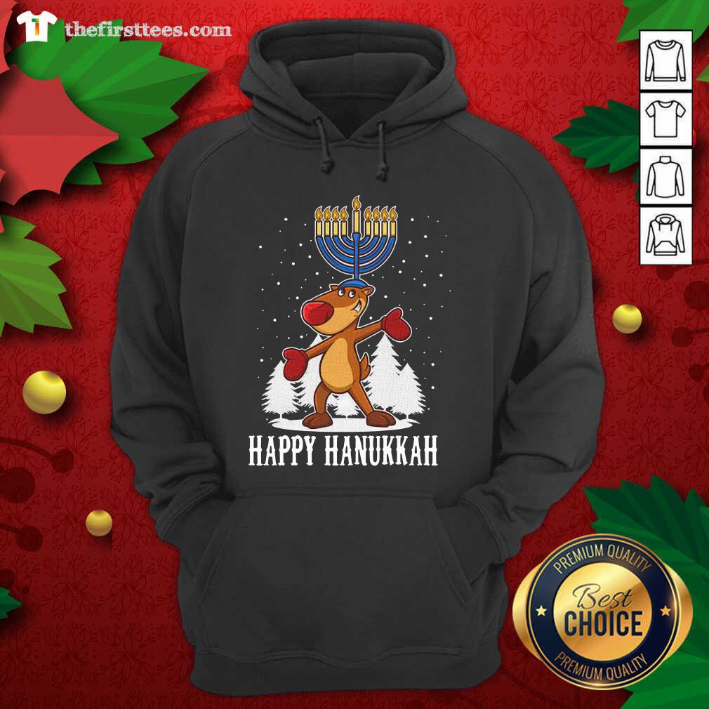 Cute Happy Hanukkah Merry Christmas Shirt