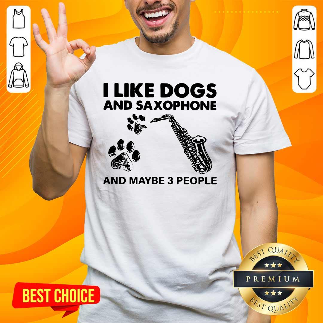 Cute I Like 4 Dogs Saxophone Shirt