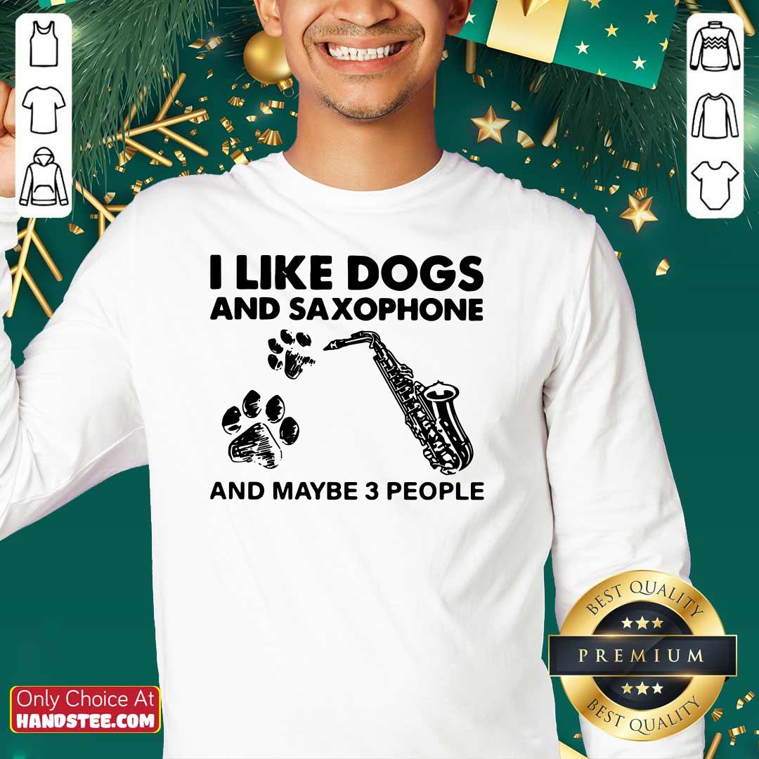 Cute I Like 4 Dogs Saxophone Shirt