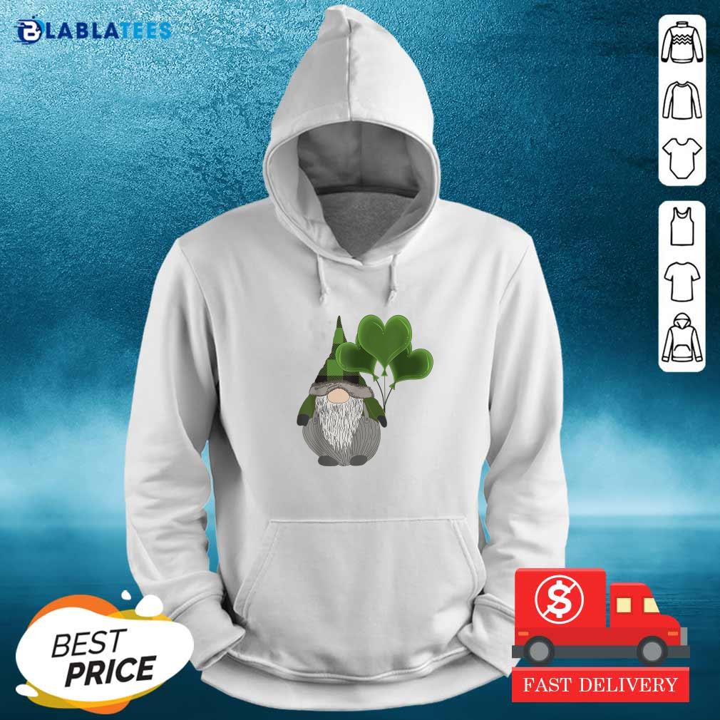 Cute Irish Gnome St Patricks Day Heart Balloons Shirt