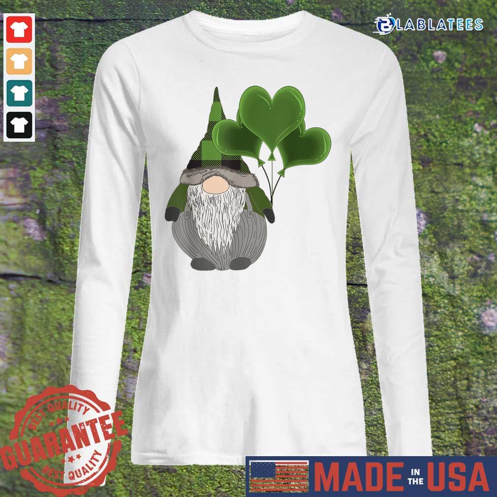 Cute Irish Gnome St Patricks Day Heart Balloons Shirt