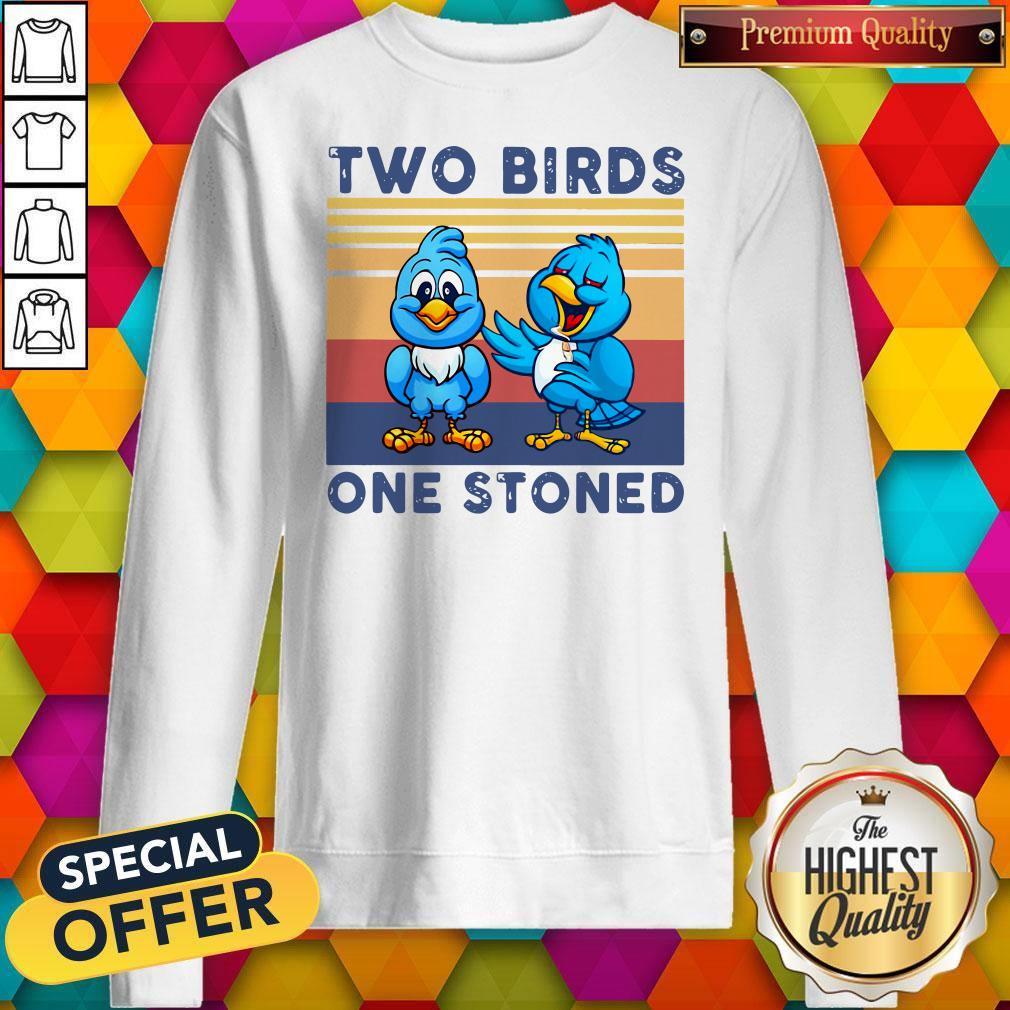 Cute Two Birds One Stoned Vintage Shirt