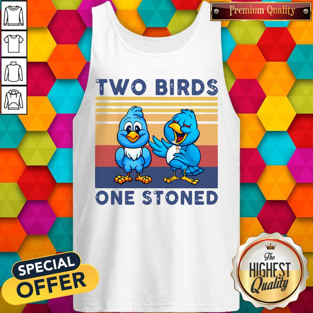 Cute Two Birds One Stoned Vintage Shirt