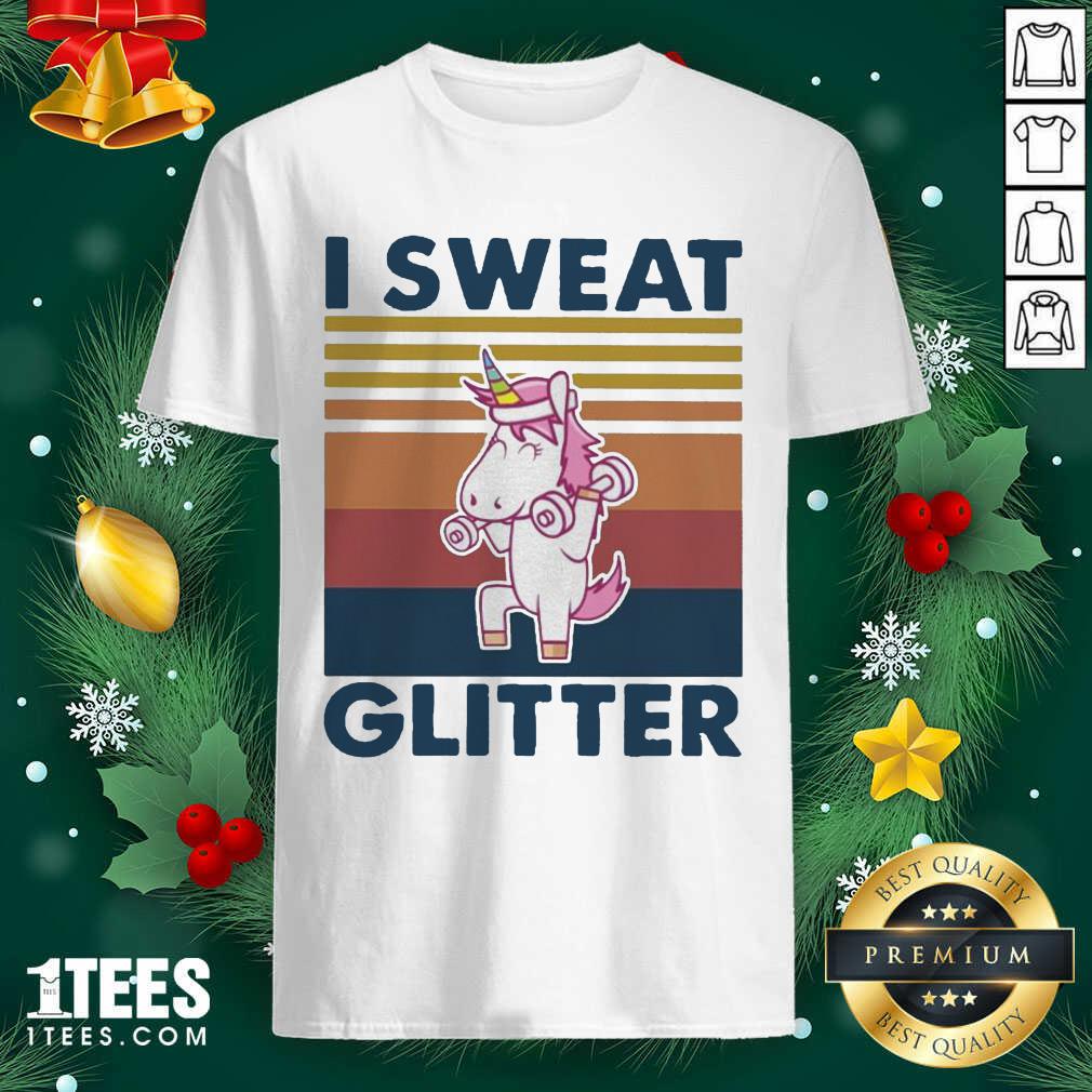 Cute Unicorn I Sweat Glitter Vintage Shirt