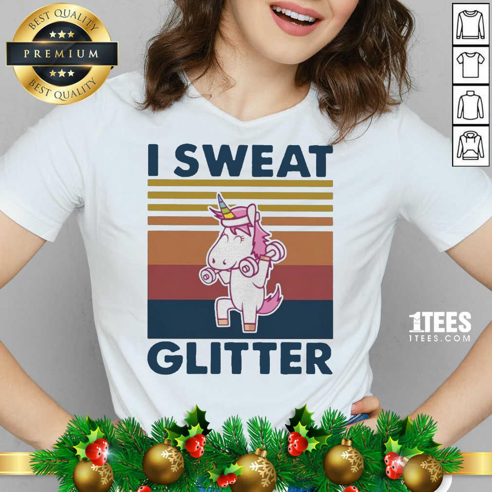 Cute Unicorn I Sweat Glitter Vintage Shirt