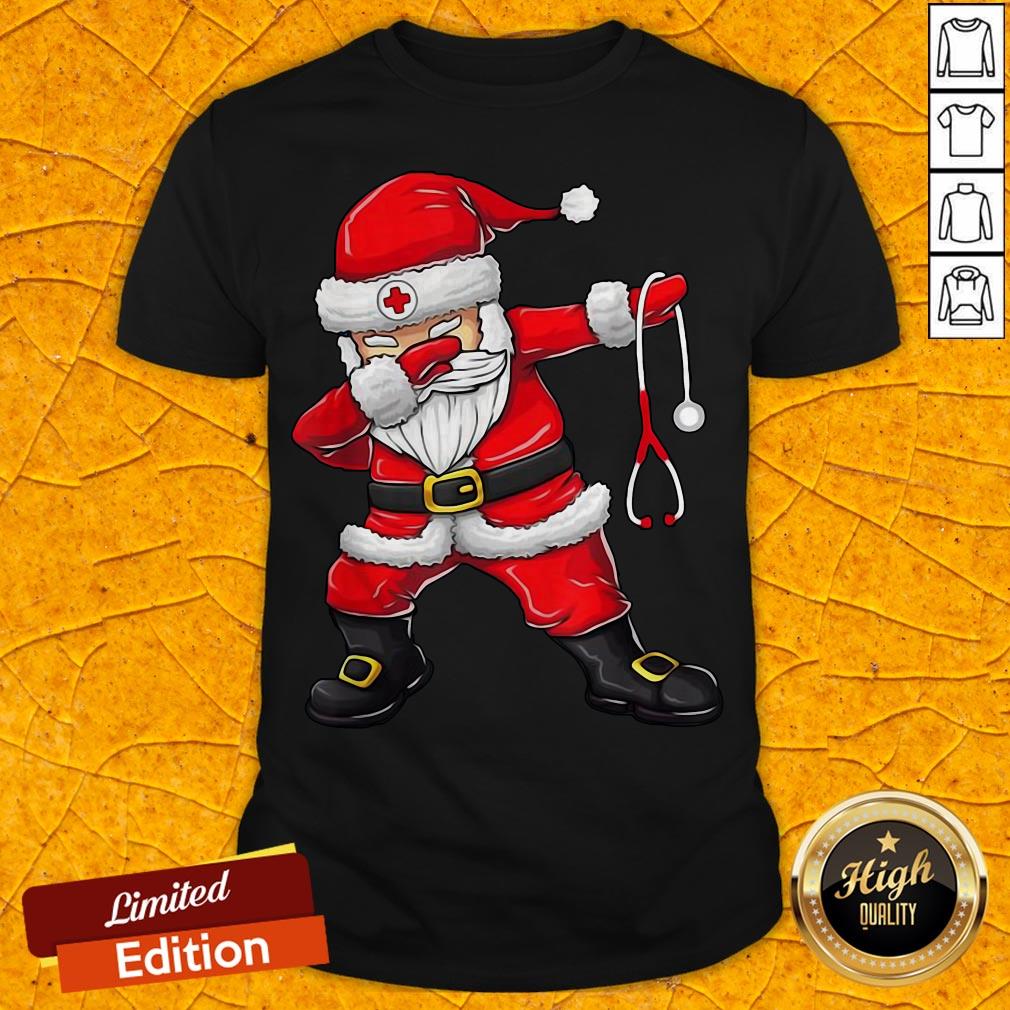 Cute Dabbing Santa Nurse Christmas Unisex Shirt