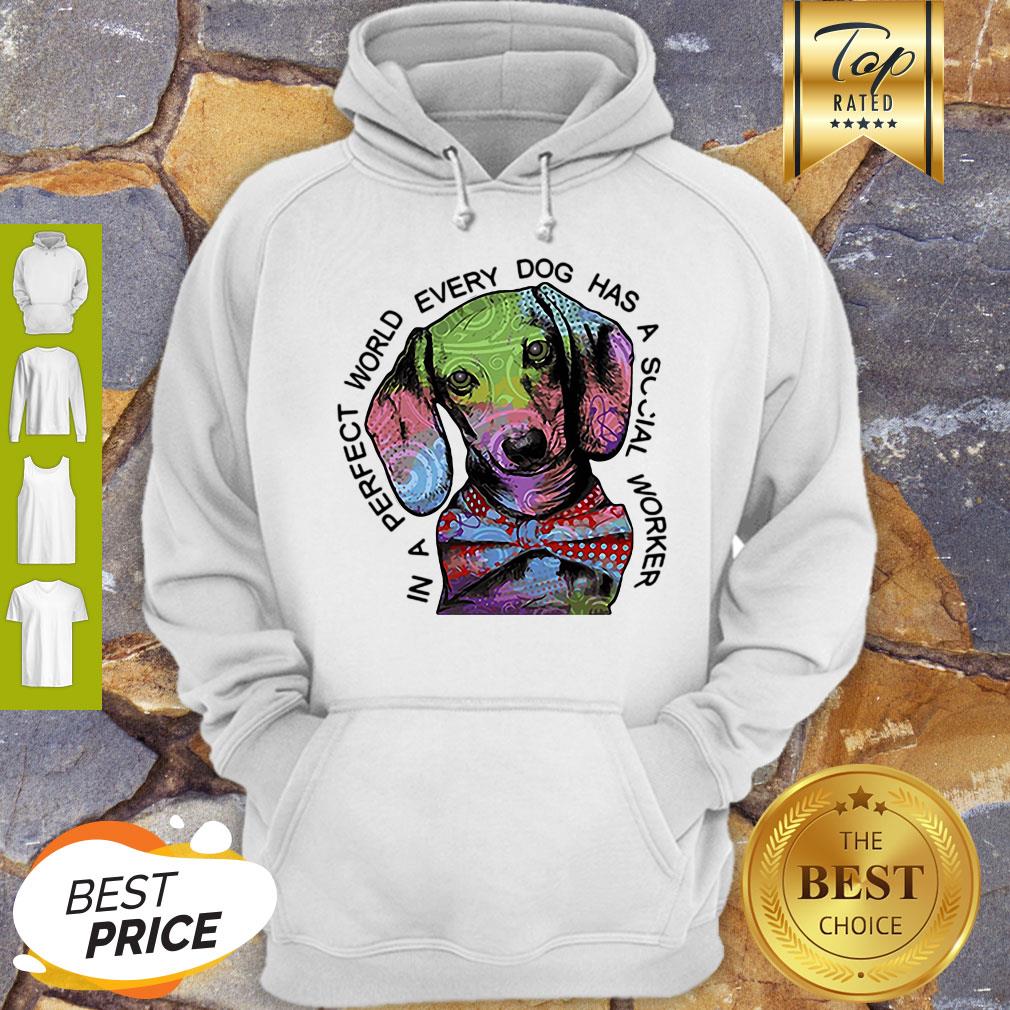 Dachshund In A Perfect World Every Dog Has A Social Worker Shirt