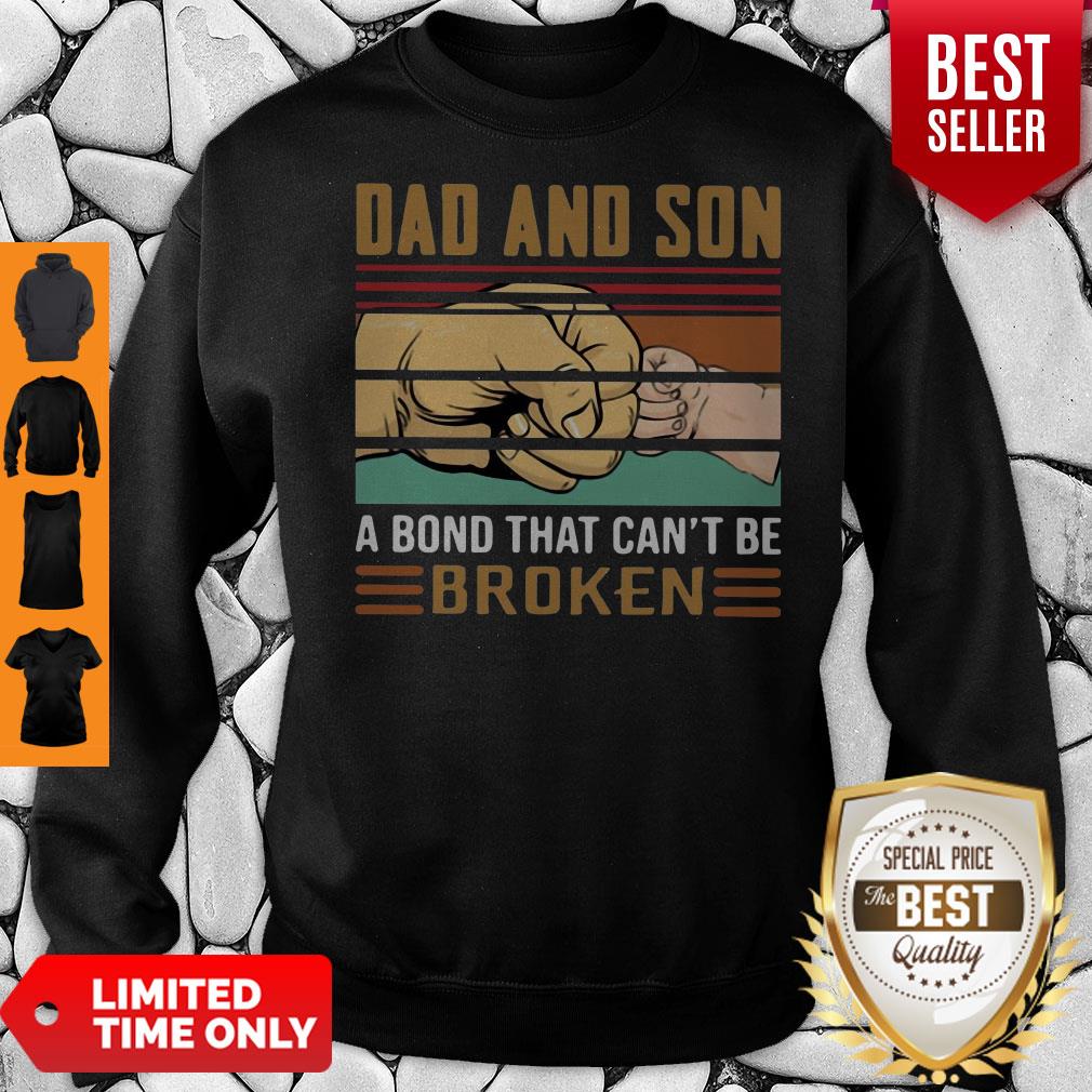 Dad And Son A Bond That Can't Be Broken Vintage Shirt