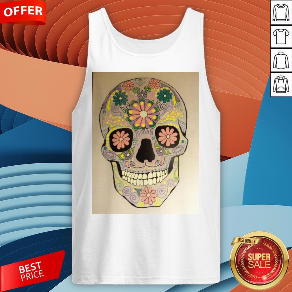 Day Of The Dead Sugar Skull Flower Heaven Shirt