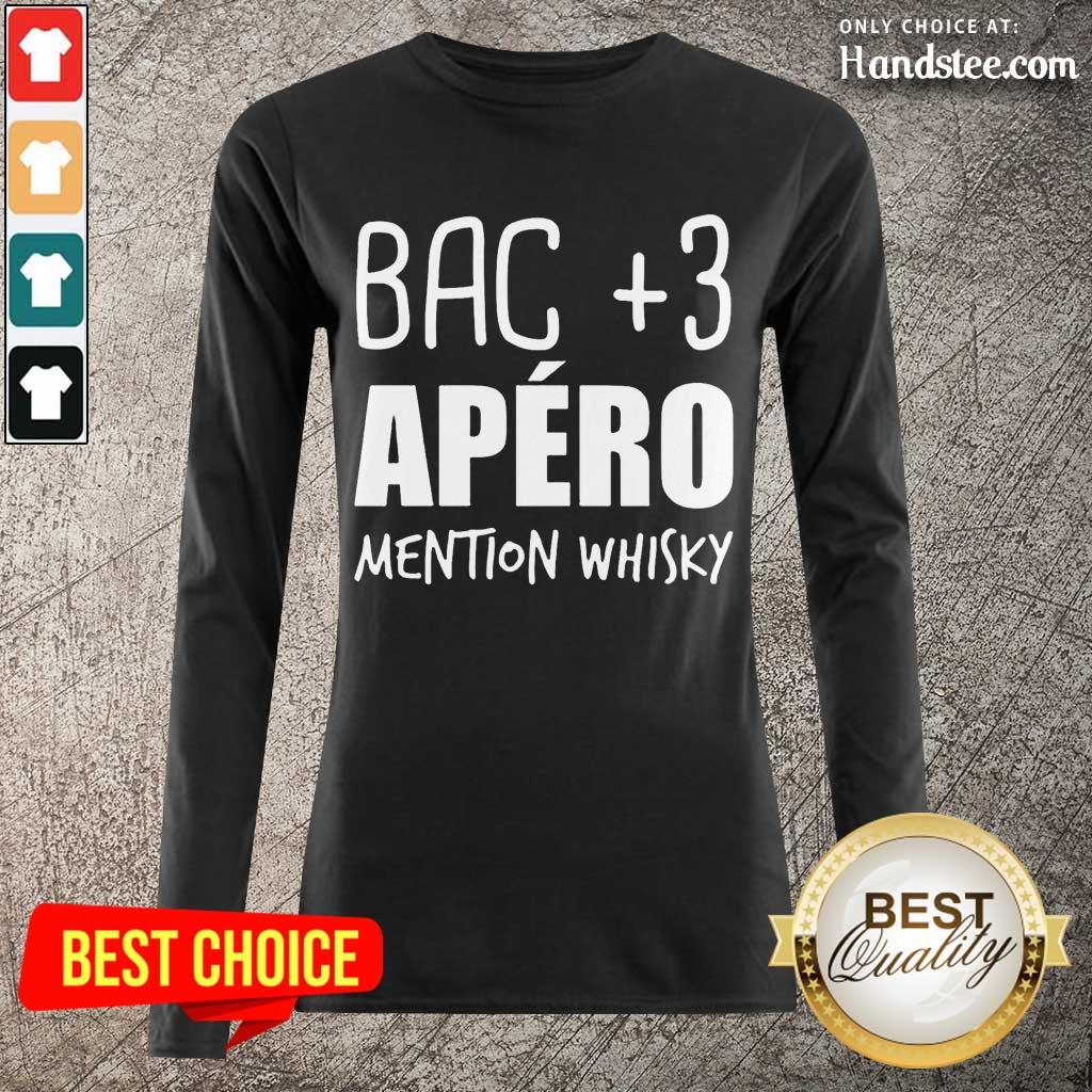 Delighted Bac 3 Apéro Mention Whisky Shirt