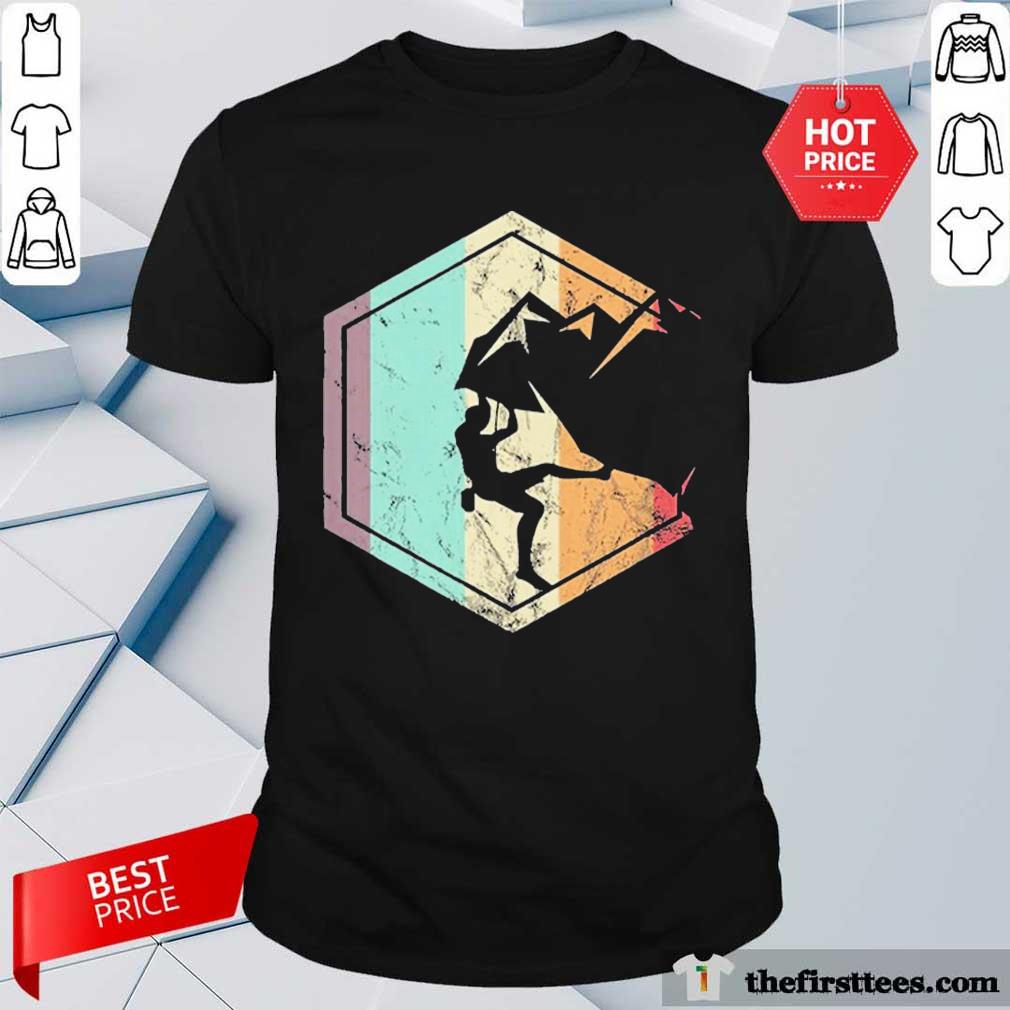 Delighted Vintage Rock Climb Mountain Shirt
