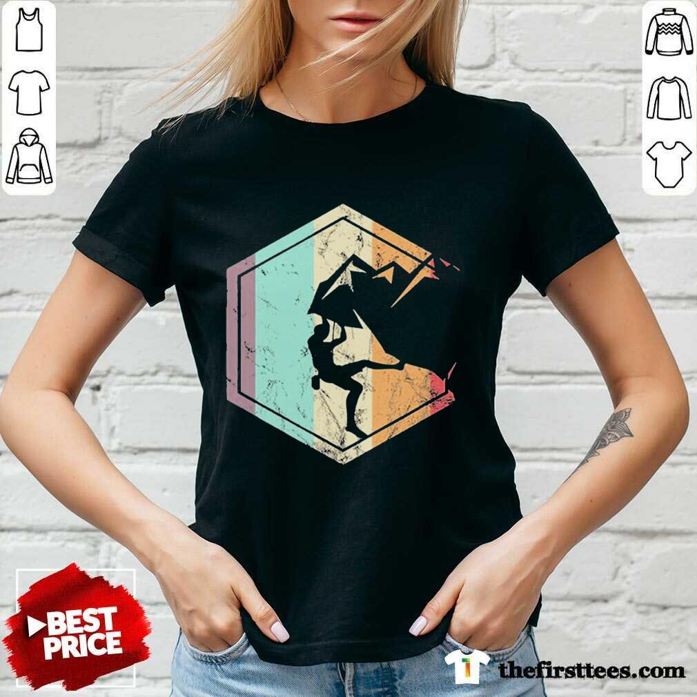 Delighted Vintage Rock Climb Mountain Shirt